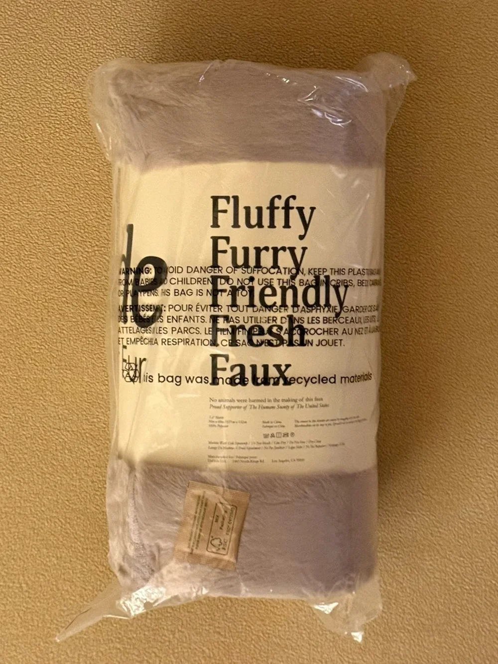 UnHide Lil’ Marsh Small Rosy Baby Faux Fur Throw - Lightweight Faux Fur Blanket